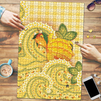 Hawaii Palaka Puzzle Cute Ripe Mango Turtle On The Waves