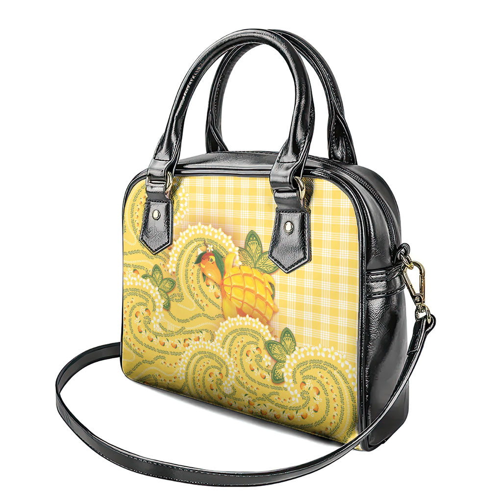Hawaii Palaka Shoulder Handbag Cute Ripe Mango Turtle On The Waves