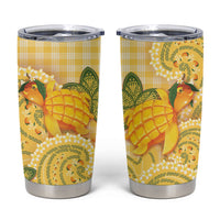 Hawaii Palaka Tumbler Cup Cute Ripe Mango Turtle On The Waves