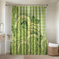 Hawaii Palaka Bathroom Set Cute Green Mango Turtle On The Waves