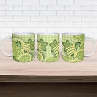 Hawaii Palaka Ceramic Mug Cute Green Mango Turtle On The Waves