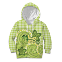 Hawaii Palaka Kid Hoodie Cute Green Mango Turtle On The Waves