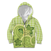 Hawaii Palaka Kid Hoodie Cute Green Mango Turtle On The Waves