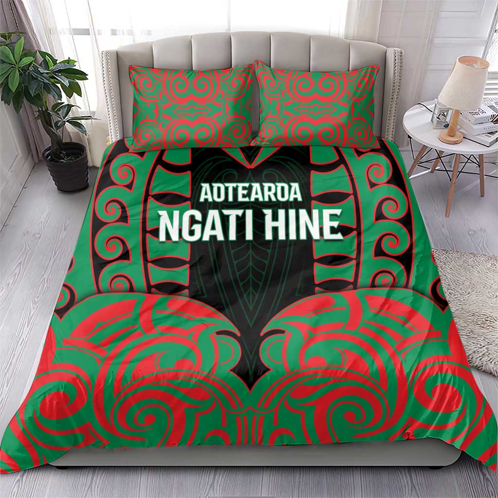 Aotearoa Ngati Hine Bedding Set Maori Pattern New Zealand - Polynesian Pride