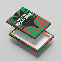 Aotearoa Ngati Hine Canvas Wall Art Maori Pattern New Zealand - Polynesian Pride