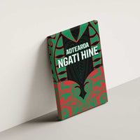 Aotearoa Ngati Hine Canvas Wall Art Maori Pattern New Zealand - Polynesian Pride