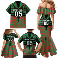 Custom Aotearoa Ngati Hine Family Matching Mermaid Dress and Hawaiian Shirt Maori Pattern New Zealand - Polynesian Pride