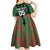 Custom Aotearoa Ngati Hine Kid Short Sleeve Dress Maori Pattern New Zealand - Polynesian Pride