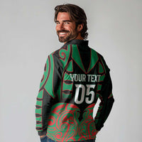 Custom Aotearoa Ngati Hine Long Sleeve Polo Shirt Maori Pattern New Zealand - Polynesian Pride