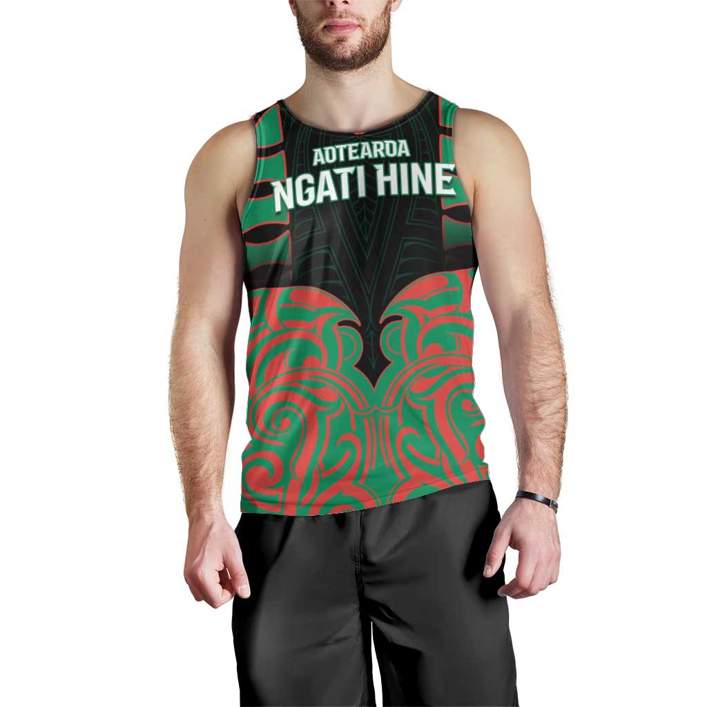 Custom Aotearoa Ngati Hine Men Tank Top Maori Pattern New Zealand - Polynesian Pride