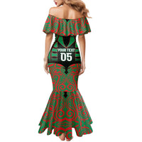 Custom Aotearoa Ngati Hine Mermaid Dress Maori Pattern New Zealand - Polynesian Pride