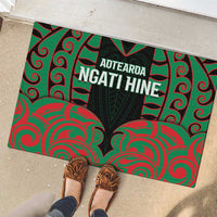 Aotearoa Ngati Hine Rubber Doormat Maori Pattern New Zealand - Polynesian Pride