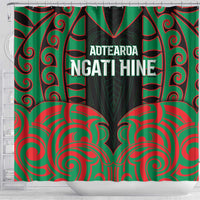 Aotearoa Ngati Hine Shower Curtain Maori Pattern New Zealand - Polynesian Pride