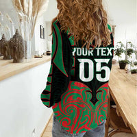 Custom Aotearoa Ngati Hine Women Casual Shirt Maori Pattern New Zealand - Polynesian Pride