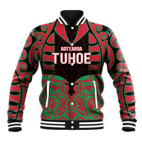 Custom Aotearoa Tuhoe Baseball Jacket Maori Pattern New Zealand - Polynesian Pride
