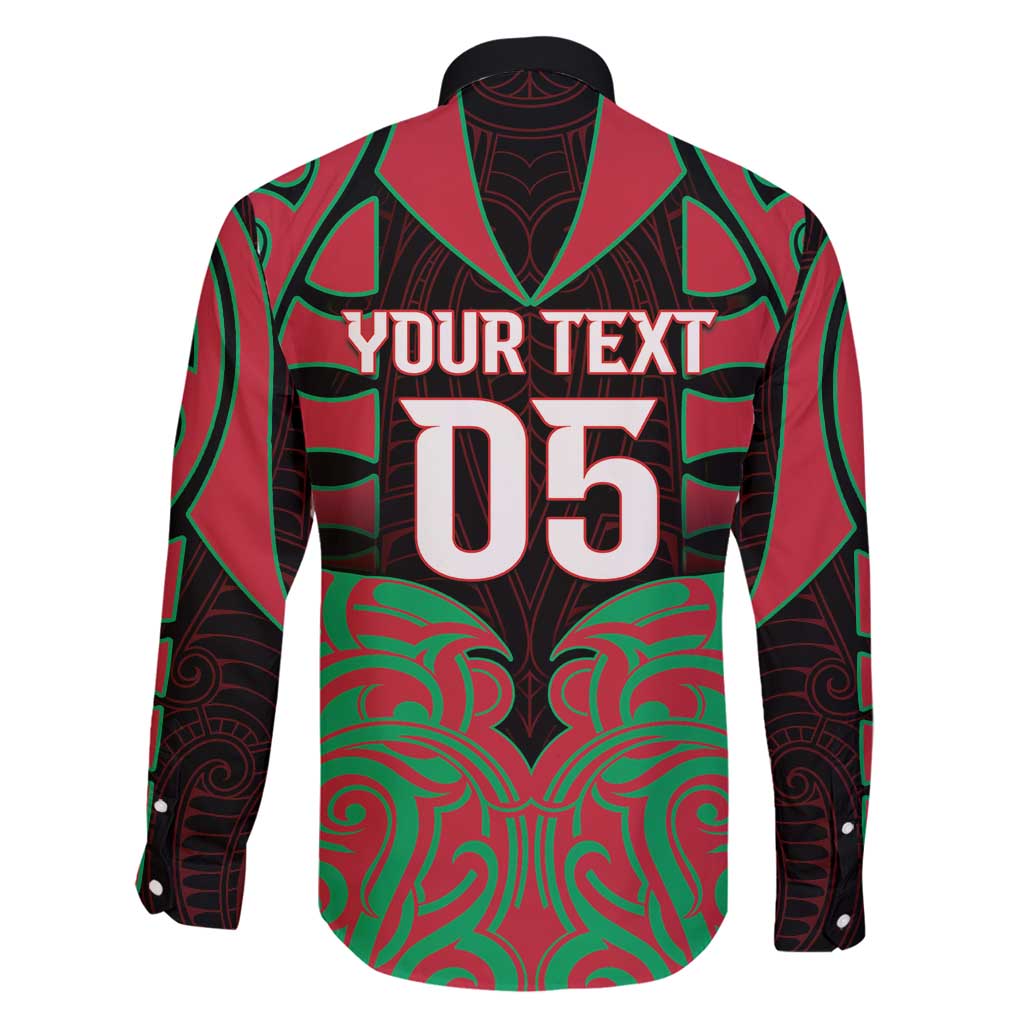 Custom Aotearoa Tuhoe Family Matching Long Sleeve Bodycon Dress and Hawaiian Shirt Maori Pattern New Zealand - Polynesian Pride