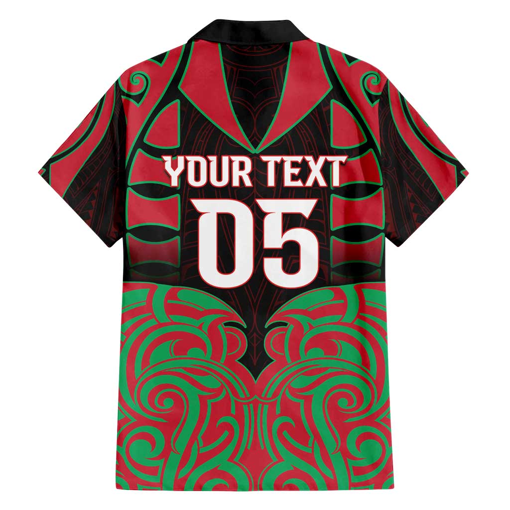 Custom Aotearoa Tuhoe Family Matching Off Shoulder Short Dress and Hawaiian Shirt Maori Pattern New Zealand - Polynesian Pride