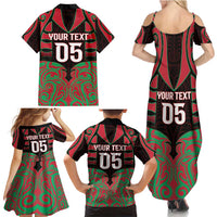 Custom Aotearoa Tuhoe Family Matching Summer Maxi Dress and Hawaiian Shirt Maori Pattern New Zealand - Polynesian Pride