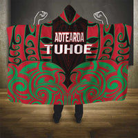 Aotearoa Tuhoe Hooded Blanket Maori Pattern New Zealand - Polynesian Pride