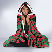 Aotearoa Tuhoe Hooded Blanket Maori Pattern New Zealand - Polynesian Pride