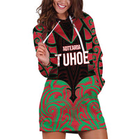 Custom Aotearoa Tuhoe Hoodie Dress Maori Pattern New Zealand - Polynesian Pride