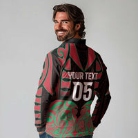 Custom Aotearoa Tuhoe Long Sleeve Polo Shirt Maori Pattern New Zealand - Polynesian Pride