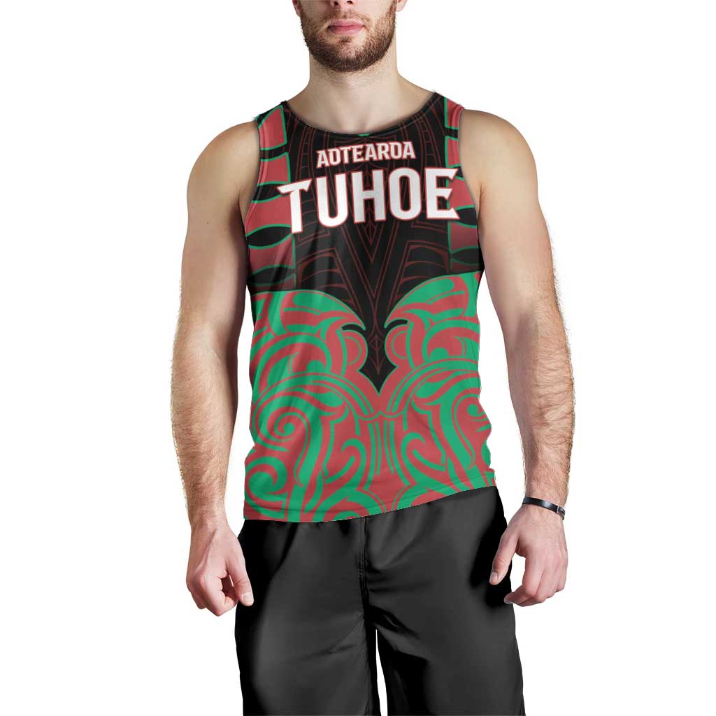 Custom Aotearoa Tuhoe Men Tank Top Maori Pattern New Zealand - Polynesian Pride
