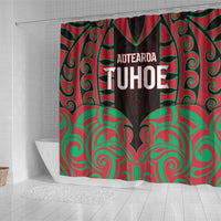 Aotearoa Tuhoe Shower Curtain Maori Pattern New Zealand - Polynesian Pride