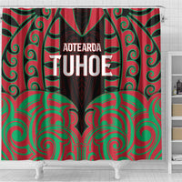 Aotearoa Tuhoe Shower Curtain Maori Pattern New Zealand - Polynesian Pride