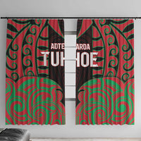 Aotearoa Tuhoe Window Curtain Maori Pattern New Zealand - Polynesian Pride