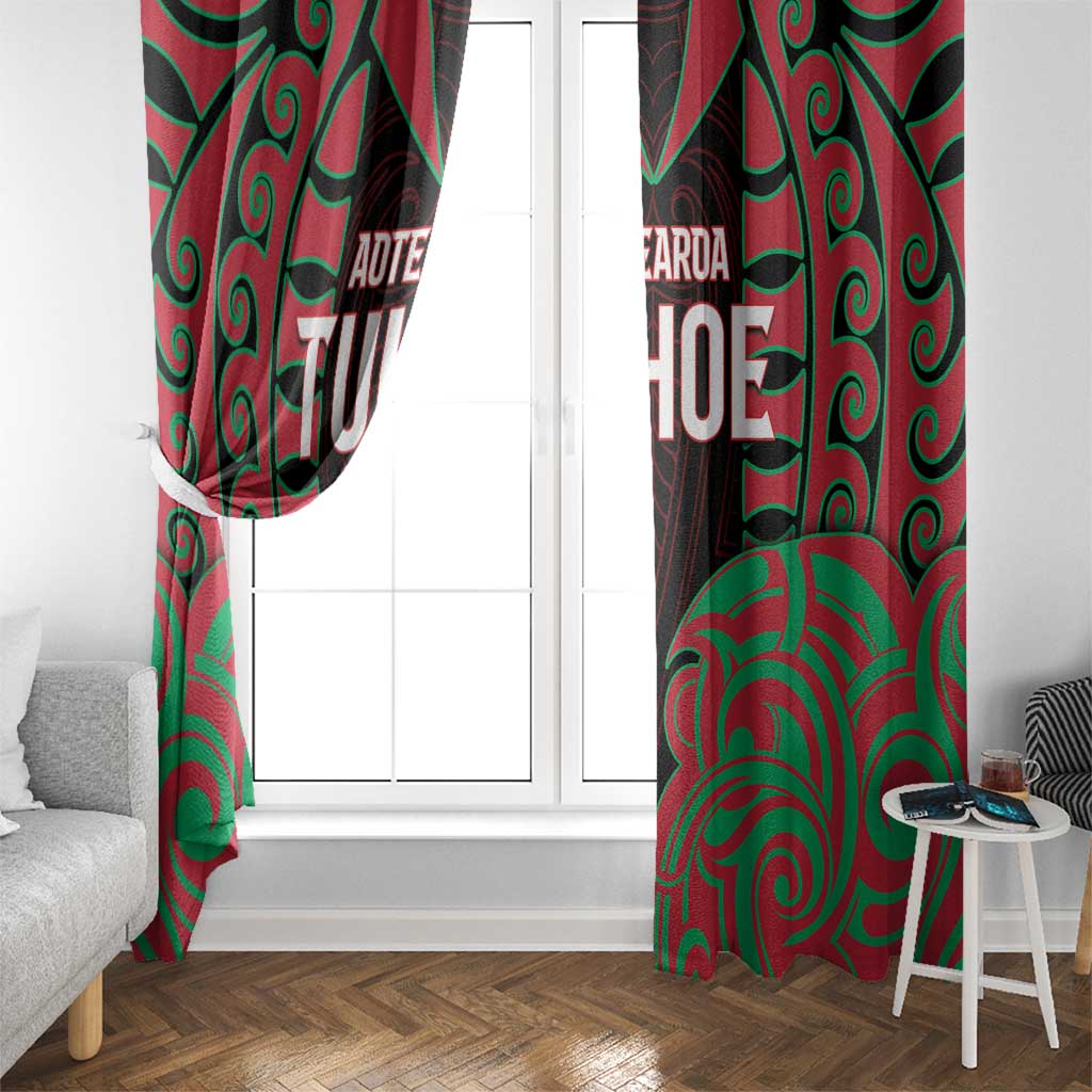 Aotearoa Tuhoe Window Curtain Maori Pattern New Zealand - Polynesian Pride