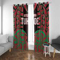 Aotearoa Tuhoe Window Curtain Maori Pattern New Zealand - Polynesian Pride