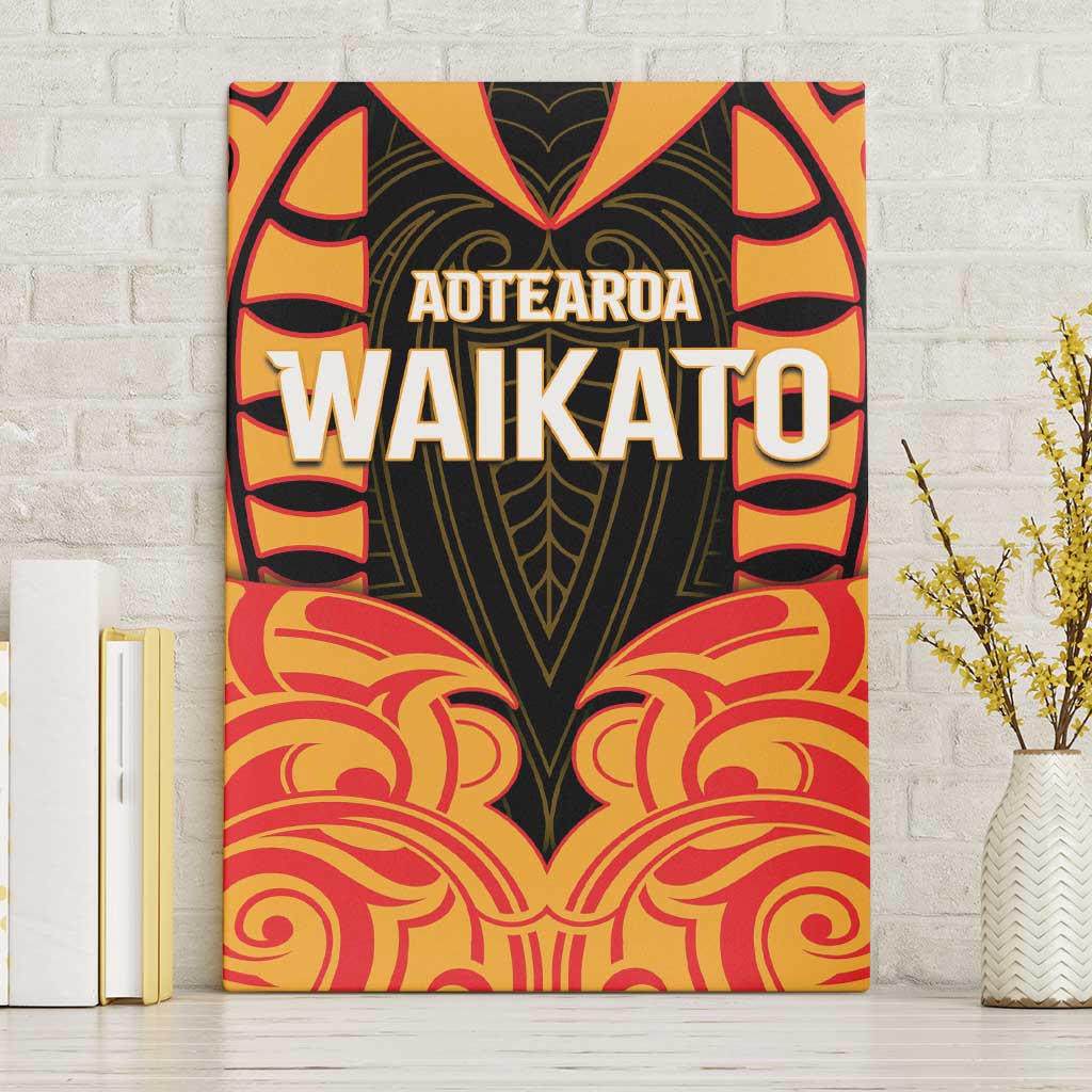 Aotearoa Waikato Canvas Wall Art Maori Pattern New Zealand - Polynesian Pride