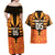 Custom Aotearoa Waikato Couples Matching Off Shoulder Maxi Dress and Hawaiian Shirt Maori Pattern New Zealand - Polynesian Pride