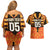 Custom Aotearoa Waikato Couples Matching Off Shoulder Short Dress and Hawaiian Shirt Maori Pattern New Zealand - Polynesian Pride