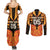 Custom Aotearoa Waikato Couples Matching Summer Maxi Dress and Long Sleeve Button Shirt Maori Pattern New Zealand - Polynesian Pride