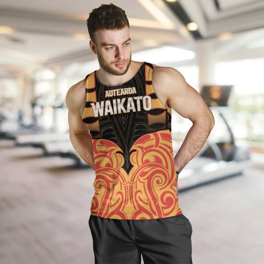 Custom Aotearoa Waikato Men Tank Top Maori Pattern New Zealand - Polynesian Pride