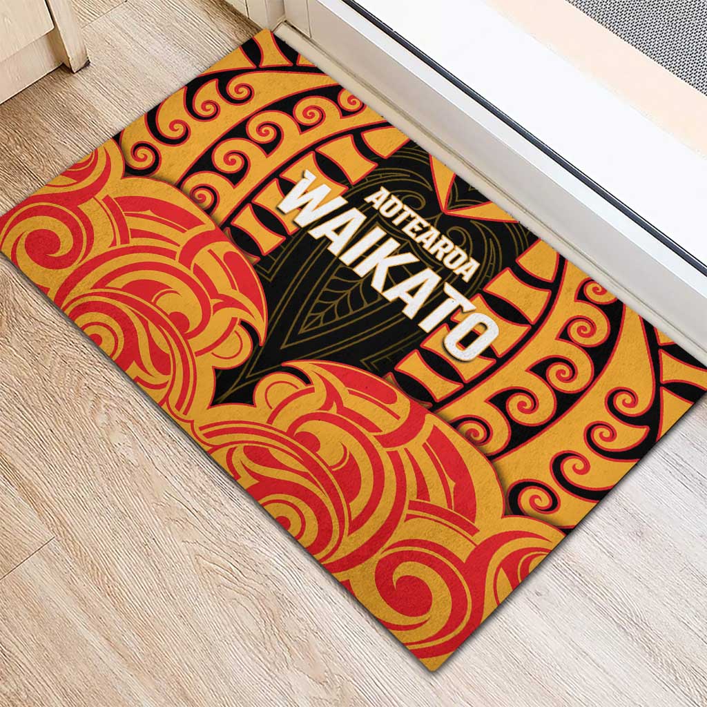 Aotearoa Waikato Rubber Doormat Maori Pattern New Zealand - Polynesian Pride