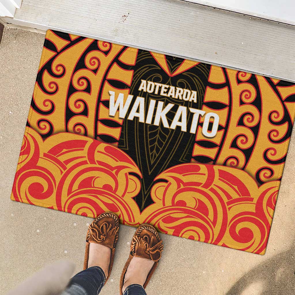 Aotearoa Waikato Rubber Doormat Maori Pattern New Zealand - Polynesian Pride