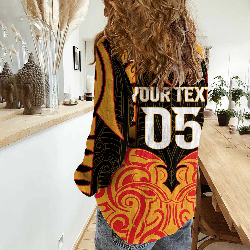 Custom Aotearoa Waikato Women Casual Shirt Maori Pattern New Zealand - Polynesian Pride