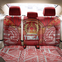 Tonga King's Birthday Back Car Seat Cover Gold Royal Crown Tribal Patterns