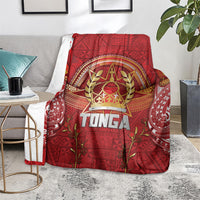 Tonga King's Birthday Blanket Gold Royal Crown Tribal Patterns