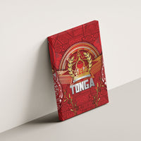 Tonga King's Birthday Canvas Wall Art Gold Royal Crown Tribal Patterns