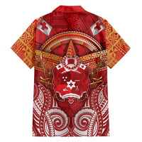 Tonga King's Birthday Hawaiian Shirt Gold Royal Crown Tribal Patterns