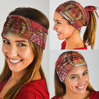 Tonga King's Birthday Neck Gaiter Gold Royal Crown Tribal Patterns