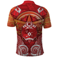 Tonga King's Birthday Polo Shirt Gold Royal Crown Tribal Patterns