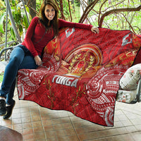 Tonga King's Birthday Quilt Gold Royal Crown Tribal Patterns