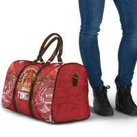 Tonga King's Birthday Travel Bag Gold Royal Crown Tribal Patterns