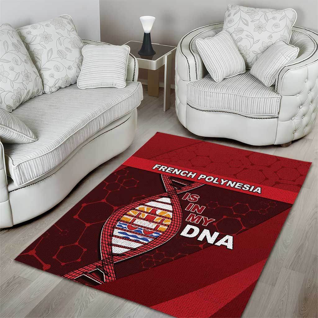 French Polynesia Is In My DNA Area Rug - Polynesian Pride