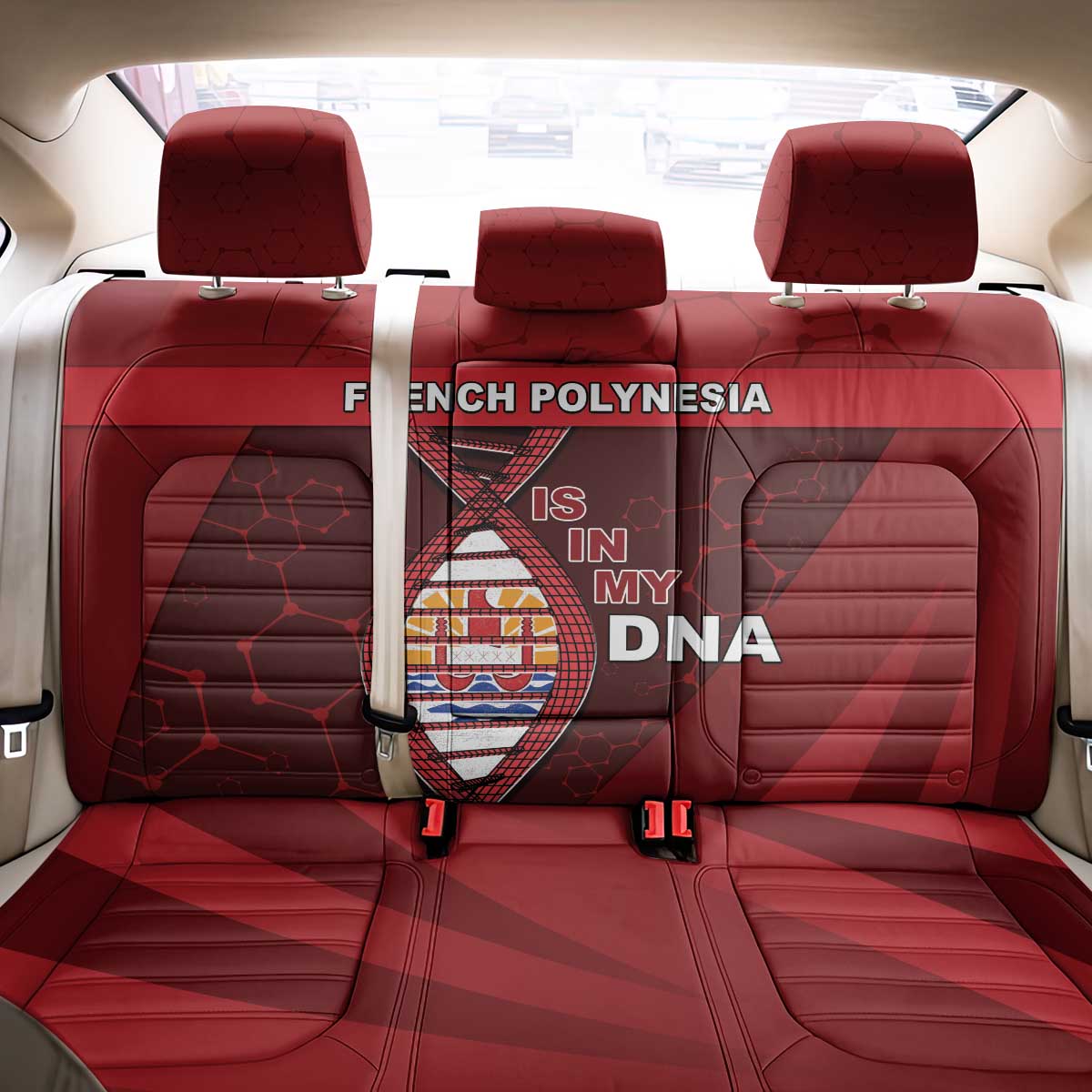 French Polynesia Is In My DNA Back Car Seat Cover - Polynesian Pride
